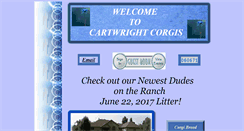 Desktop Screenshot of cartwrightcorgis.com