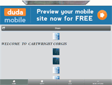 Tablet Screenshot of cartwrightcorgis.com